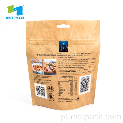 Impressão em papel Kraft Bolsa para comida em bolsa
